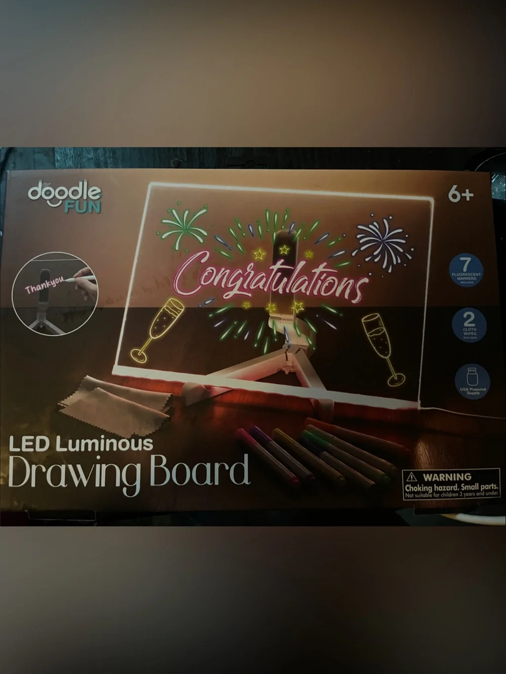 LED Luminous Drawing Board - Multicolor